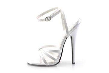 Pleaser Domina-108 High Heels in Übergrößen Weiß DOM108/W große Damenschuhe